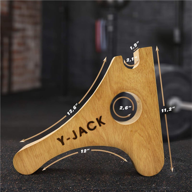 YES4ALL Mini Deadlift Bar Jack - Wood - Image 4